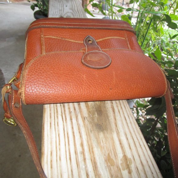 Vintage Dooney & Bourke Burnt Orange All Weather Leather Bag USA - Picture 14 of 14